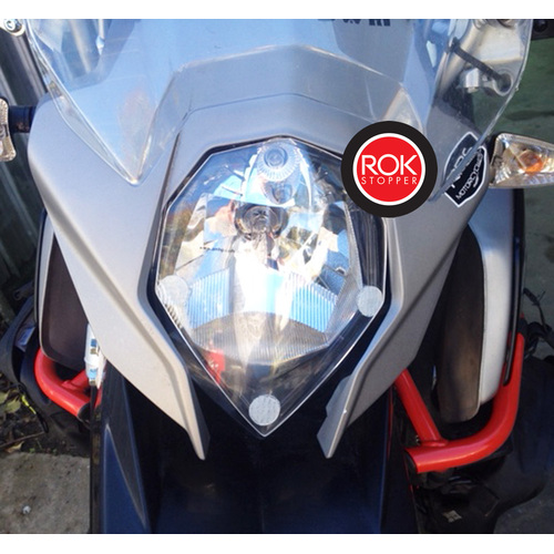 ROK Stopper Triumph Superdual 650 T/X ('16-On) Headlight Protector Kit